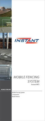 Mobile fences brochure en photo