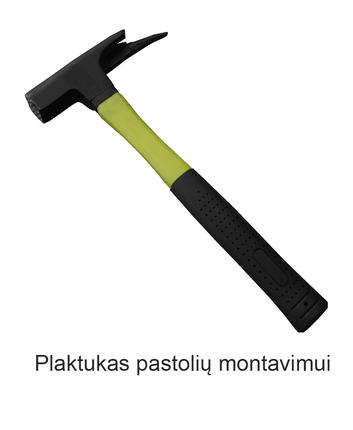 Plaktukas pastolių montavimui