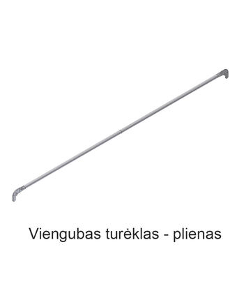 Viengubas turėklas - plienas