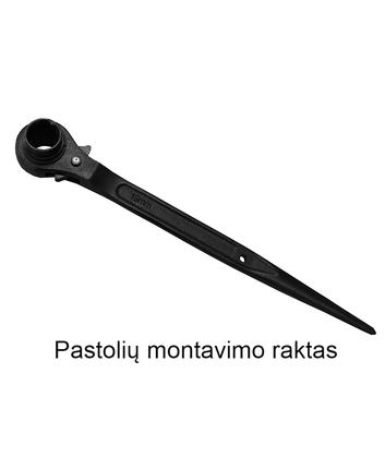 Pastolių montavimo raktas